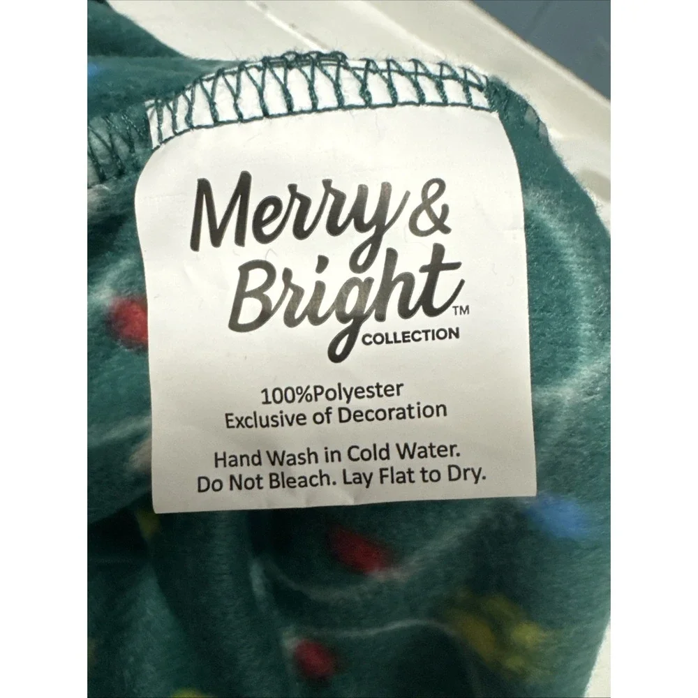 Merry&Bright Green Christmas Pattern Pet Pajamas for Dogs/Cats, Size L Large‎